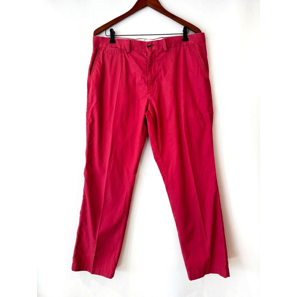 Tailorbyrd Men's Chino Pants Coral Pink Size 36 x 30 Flat Front Pockets